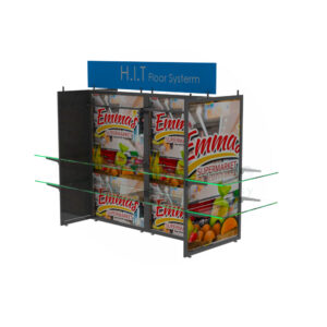 Display Stand Slotted Pipe and Bracket