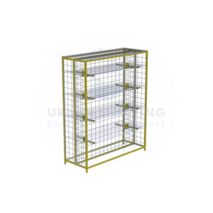 Supermarket Center Grid Jali Display Rack