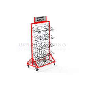 Center Stand Grid Hanging with shelve
